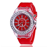 LED Flash Luminous Watch Personality trends students lovers jellies men's watches light Wrist Watches reloj mujer часы женские