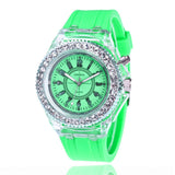 LED Flash Luminous Watch Personality trends students lovers jellies men's watches light Wrist Watches reloj mujer часы женские