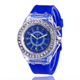 LED Flash Luminous Watch Personality trends students lovers jellies men's watches light Wrist Watches reloj mujer часы женские