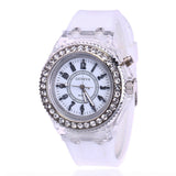 LED Flash Luminous Watch Personality trends students lovers jellies men's watches light Wrist Watches reloj mujer часы женские