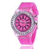 LED Flash Luminous Watch Personality trends students lovers jellies men's watches light Wrist Watches reloj mujer часы женские