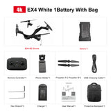 Eachine EX4 Camera Drone 5G WIFI 1.2KM FPV GPS 4K HD Camera 3-Axis Gimbal 25 Mins Flight Time with Bag RC Quadcopter VS X12