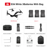 Eachine EX4 Camera Drone 5G WIFI 1.2KM FPV GPS 4K HD Camera 3-Axis Gimbal 25 Mins Flight Time with Bag RC Quadcopter VS X12