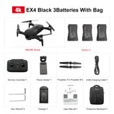 Eachine EX4 Camera Drone 5G WIFI 1.2KM FPV GPS 4K HD Camera 3-Axis Gimbal 25 Mins Flight Time with Bag RC Quadcopter VS X12