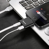 For iPhone X 8 7 Splitters, Baseus Aux Audio USB Cable Connector 2 in 1 Earphone Headphone Adapter For iPhone X 8 7 Plus