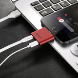 For iPhone X 8 7 Splitters, Baseus Aux Audio USB Cable Connector 2 in 1 Earphone Headphone Adapter For iPhone X 8 7 Plus