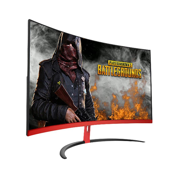 Wearson 1800R 32 inch Curved Wide Screen LCD Gaming Monitor Flexural Panel 2mm Side Bezel-Less HDMI VGA input Flicker Free
