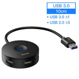 Baseus USB HUB USB 3.0 USB C HUB for MacBook Pro Surface USB Type C HUB USB 2.0 Adapter with Micro USB for Computer USB Splitter