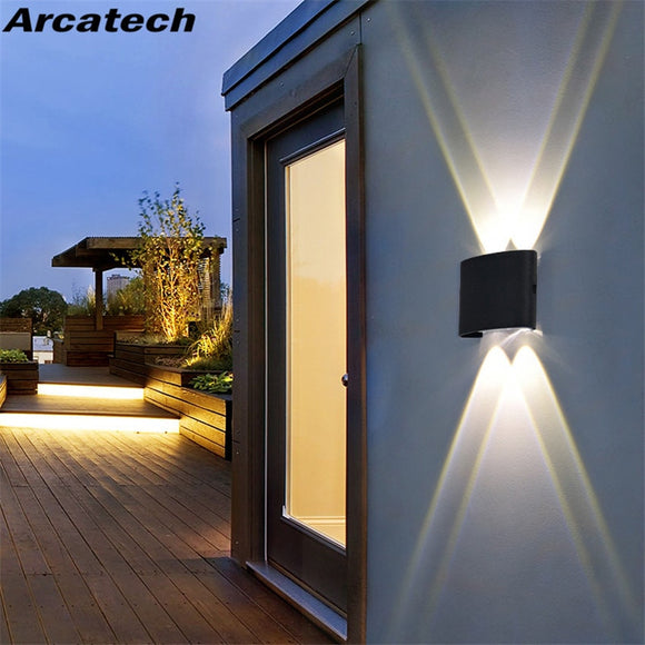 LED Wall Light Outdoor Waterproof Modern Nordic Style Indoor Wall Lamps Living Room Porch Garden Lamp 2W 4W 6W 8W NR-69