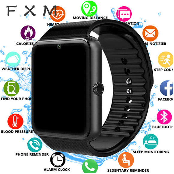 FXM Bluetooth Smart Watch Men for Iphone Phone for Huawei Samsung Android Support 2G SIM TF Card Camera Digital watch Men