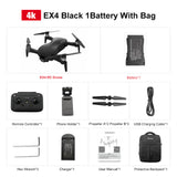 Eachine EX4 Camera Drone 5G WIFI 1.2KM FPV GPS 4K HD Camera 3-Axis Gimbal 25 Mins Flight Time with Bag RC Quadcopter VS X12