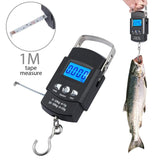 BOBI 50KG/10g Mini Electronic Portable Digital Scale LCD Display Suitcase Travel Handheld Weighing Hanging Scale Fishing Balance