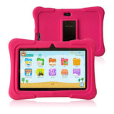 PRITOM 7 inch Kids Tablet PC 1GB RAM 16GB ROM Android 9.0 Quad Core Tablets WiFi Bluetooth Dual Camera with Kids Tablet Case