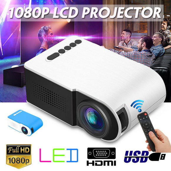 YG210 Mini Projector Beamer For Home Travel With HD Speaker 1080P HDMI HD Video Signal Portable Smartphone Projectors Projetor