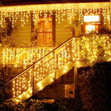 LED icicles street garland light string 5m 216leds fairy holiday  Christmas lights outdoor for wedding New Year decoration
