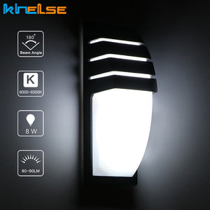 LED Wall Light Waterproof Porch Light 10W Modern Wall Lamp AC90~260V Radar Motion Sensor Villa Courtyard Garden Outdoor Lighting