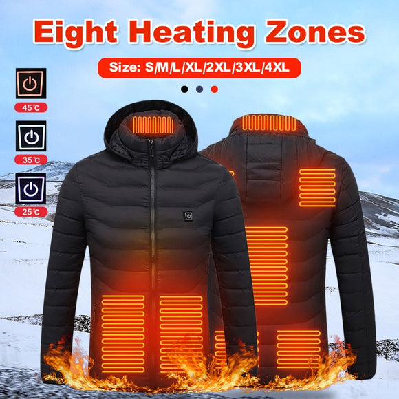 Unisex Heated Jacket Heating Coat Electric Thermal Coat Heated Vest Winter Outdoor Warm Clothing жилет с подогревом 발열조끼