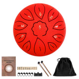 Tongue Set Steel Tank Drum Carrying Bag 6 inch 8 Tune Musical with Drumstick Drum Pad Enjoyable Instrument Supplies