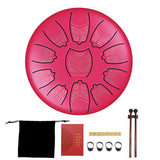 Tongue Set Steel Tank Drum Carrying Bag 6 inch 8 Tune Musical with Drumstick Drum Pad Enjoyable Instrument Supplies