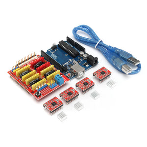 NEW 3D printer Kit for Arduino CNC Shield V3+UNO R3+A4988*4 GRBL Compatible Durable Quality