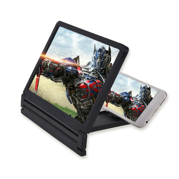 Portable Size Folding Magnifier Glass Screen HD Amplifier Stand Smart Phone Cell Phone Screen Magnifier Bracket