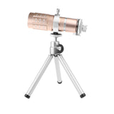 Aluminum 12X Zoom Lens Phone's Telescope Camera Flexible 12 Times Zoom Lens With Metal Tripod Universal for iPhone Android Phone