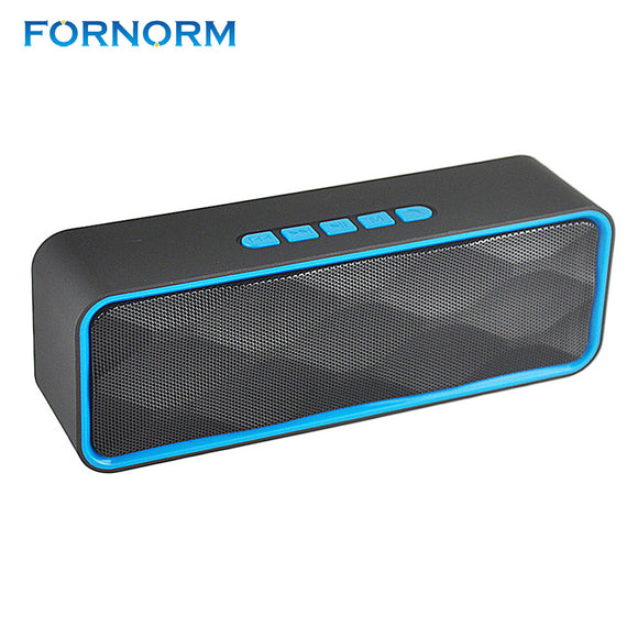 FORNORM Portable Rechargeable Wireless Speaker Mini Stereo Bluetooth Speakers Surround Compatible with Smartphones Tablets MP3