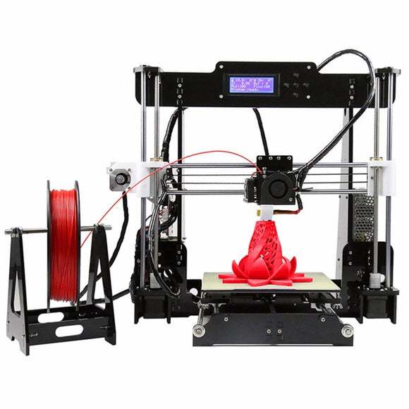 Anet A8 3D Printer High-precision LCD Display Acrylic Frame Aluminum Hotbed DIY 3D Printing Machine Kit With 10m Filament