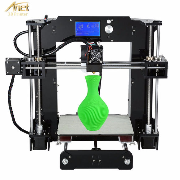 Anet A6 3D Printer High-precision Large Print Size LCD Display Aluminum Hotbed Desktop 3D Printing Machine Kit