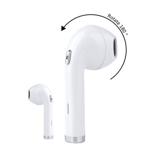Mini Wireless Earphone In-Ear Bluetooth Headset 180 degrees rotated Earbuds with Mic for iPhone X Sumsung Huawei Xiaomi