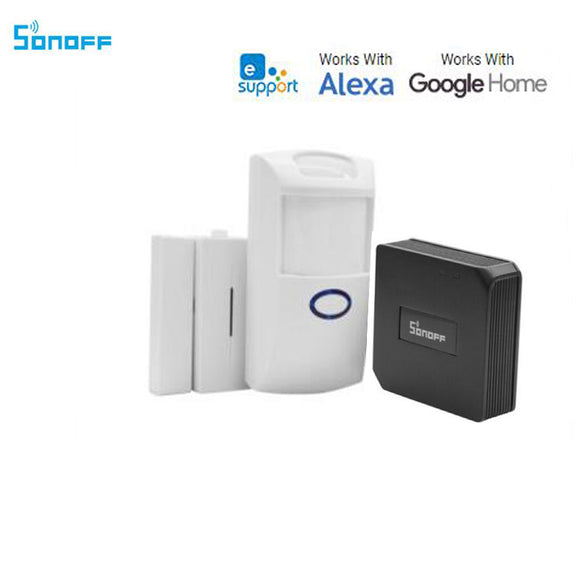 Itead Sonoff Smart Switch, RF Bridge 433 wifi Converter+Door Window Alarm Sensor+PIR2 Body Motion Sensor Via Alexa, Google Home