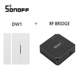 Sonoff RF Bridge 433MHZ Wifi Signal Converter PIR 2 Sensor / DW1 Door & Window Alarm Sensor Compatible with Alexa Google Home